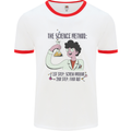 The Science Method Funny Chemistry Geek Mens Ringer T-Shirt White/Red