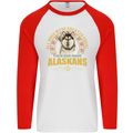 An Alaskan Dog Mens L/S Baseball T-Shirt White/Red