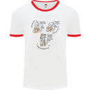 Archaeologist Glass Funny Archaeology Mens Ringer T-Shirt White/Red