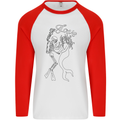 Love Is Scuba Diving Funny Diver Dive Mens L/S Baseball T-Shirt White/Red