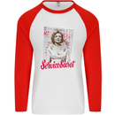 Service Secret Fashion Mens L/S Baseball T-Shirt White/Red