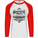 Romantic Walks Hardware Store Tradesman DIY Mens L/S Baseball T-Shirt White/Red
