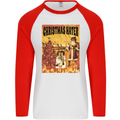 Christmas Hater Bah Humbug Mens L/S Baseball T-Shirt White/Red