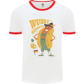 Oktoberfest Hotdog Wurst Behaved Mens Ringer T-Shirt White/Red