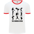 Camera Sutra Funny Photographer Photography Mens Ringer T-Shirt White/Red