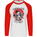 Mother of Dragons GOT Mens L/S Baseball T-Shirt White/Red