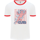 Anti Valentines Day Club Mens Ringer T-Shirt White/Red