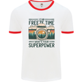 Freeze Time Photography Photographer Mens Ringer T-Shirt White/Red