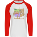 There's So Much Room for Activities Mens L/S Baseball T-Shirt White/Red