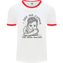 Hate Mondays Funny Work Office Humour Mens Ringer T-Shirt White/Red