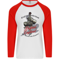 English Brotherhood Mens L/S Baseball T-Shirt White/Red