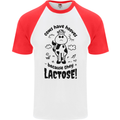 Cows Have Hooves Because They Lack Toes Mens S/S Baseball T-Shirt White/Red