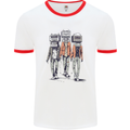 Hi-Fi Head Obscure Music Mens Ringer T-Shirt White/Red