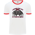 Christmas Tarantula Funny Xmas Spider Mens Ringer T-Shirt White/Red