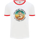 Funny Fishing Bet Your Bass Im Going Fisherman Mens Ringer T-Shirt White/Red