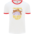 Nicer After Pilates Funny Yoga Dog Mens Ringer T-Shirt White/Red