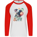 Birthday Cutie Koala 3rd 4th 5th 6th 7th 8th Mens L/S Baseball T-Shirt White/Red