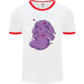 A Voodoo Doll Rabbit Mens Ringer T-Shirt White/Red