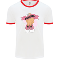 A Baby Girl Gender Reveal Christening Pregnancy Mens Ringer T-Shirt White/Red