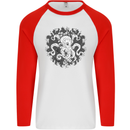 An Octopus in the Deep Ocean Sailor Sailing Mens L/S Baseball T-Shirt White/Red