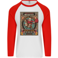 Funny Christmas Santa Clause Offensive Mens L/S Baseball T-Shirt White/Red