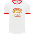 Unicorn Im Too Magical For You Mens Ringer T-Shirt White/Red