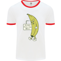 I'm Not Peeling Well Funny Ill Banana Mens Ringer T-Shirt White/Red