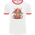 An Anime Voodoo Doll Mens Ringer T-Shirt White/Red