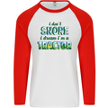 I Dont Snore I Dream Tractor Farmer Farming Mens L/S Baseball T-Shirt White/Red