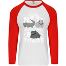 NFT Newts Frogs Toads Mens L/S Baseball T-Shirt White/Red
