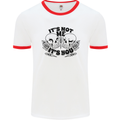 It's Not Me Anti Valentines Singles Day Skull Mens Ringer T-Shirt White/Red