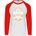 I Brew Beer What's Your Superpower? Alcohol Mens L/S Baseball T-Shirt White/Red