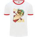 Singles Day Anti Valentines Day Kebab Mens Ringer T-Shirt White/Red