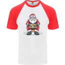 AI Took Santa's Job Funny Christmas Xmas Mens S/S Baseball T-Shirt White/Red