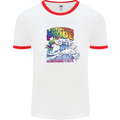 Live With Pride Unicorn Gay Pride Awareness LGBT Mens Ringer T-Shirt White/Red