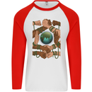 World of Peace Black Lives Matter LGBT Mens L/S Baseball T-Shirt White/Red