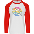 LGBT Im Gay Thats Why Pride Awareness Mens L/S Baseball T-Shirt White/Red