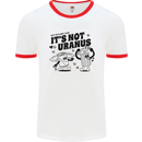 Funny Climate Change Its Not Uranus Mens Ringer T-Shirt White/Red