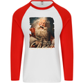 Spread Holiday Cheer Christmas Santa Xmas Mens L/S Baseball T-Shirt White/Red