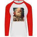 Spread Holiday Cheer Christmas Santa Xmas Mens L/S Baseball T-Shirt White/Red