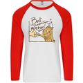 Best Bearded Dragon Mom Ever Mens L/S Baseball T-Shirt White/Red