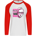 Women Empowerment Feminism Feminist Mens L/S Baseball T-Shirt White/Red