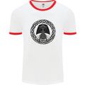 A Viking Ship Mens Ringer T-Shirt White/Red
