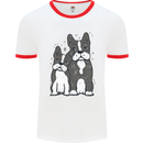 A Pair of Bulldogs Mens Ringer T-Shirt White/Red