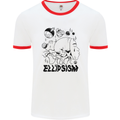 Ellipsism Missing Out on the Future Mens Ringer T-Shirt White/Red