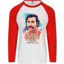 Pablo Escobar Quote Mens L/S Baseball T-Shirt White/Red