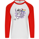 LGBT Astronaut Proud to Be Myself Mens L/S Baseball T-Shirt White/Red