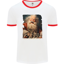 Spread Holiday Cheer Christmas Santa Xmas Mens Ringer T-Shirt White/Red
