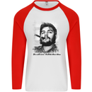 Che Guevara Sold More T-Shirts Than Ideas Mens L/S Baseball T-Shirt White/Red