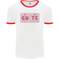 Cute Funny Periodic Table Mens Ringer T-Shirt White/Red